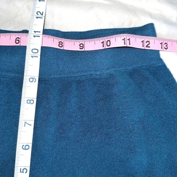 Victor Glemaud Womens Teal Knit Flared Pants Size S - Picture 10 of 12